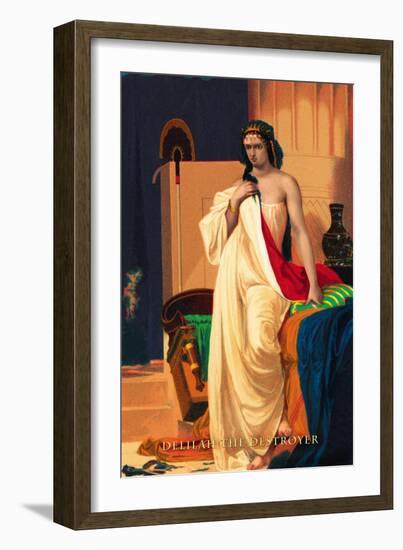 Delilah the Destroyer-null-Framed Art Print