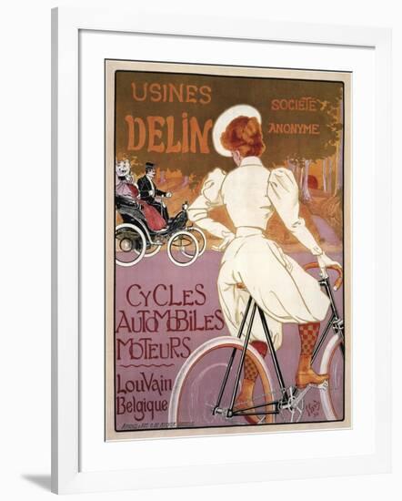 Delin Cycles Automobiles Moteurs, 1898-Georges Gaudy-Framed Giclee Print