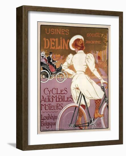 Delin Cycles Automobiles Moteurs, 1898-Georges Gaudy-Framed Giclee Print