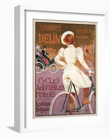 Delin Cycles Automobiles Moteurs, 1898-Georges Gaudy-Framed Giclee Print