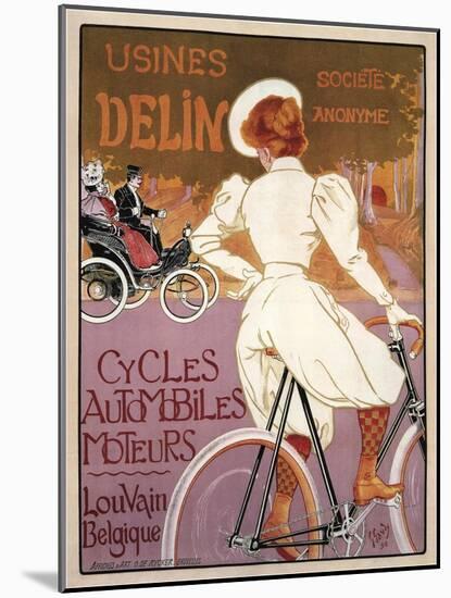 Delin Cycles Automobiles Moteurs, 1898-Georges Gaudy-Mounted Giclee Print