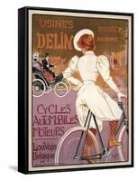 Delin Cycles Automobiles Moteurs, 1898-Georges Gaudy-Framed Stretched Canvas