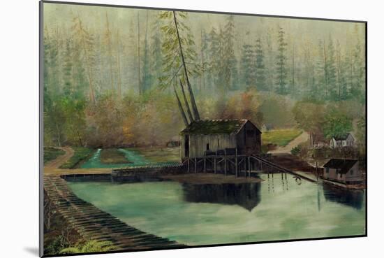 Delin Sawmill-Frederick Thomas Taylor-Mounted Giclee Print