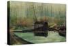 Delin Sawmill-Frederick Thomas Taylor-Stretched Canvas