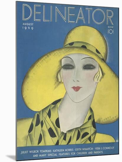 Delineator Cover August 1929-null-Mounted Art Print