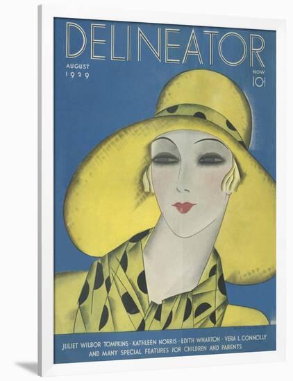 Delineator Cover August 1929-null-Framed Art Print