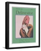 Delineator Cover January 1927-null-Framed Art Print