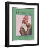 Delineator Cover January 1927-null-Framed Art Print