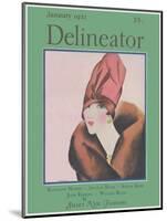 Delineator Cover January 1927-null-Mounted Art Print