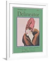 Delineator Cover January 1927-null-Framed Art Print