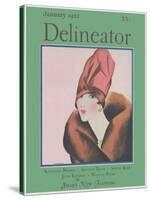 Delineator Cover January 1927-null-Stretched Canvas