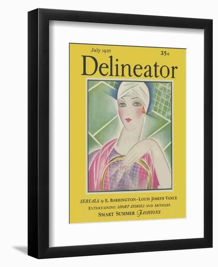 Delineator Cover July 1927-null-Framed Art Print