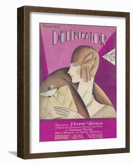 Delineator Cover, March 1928-null-Framed Art Print