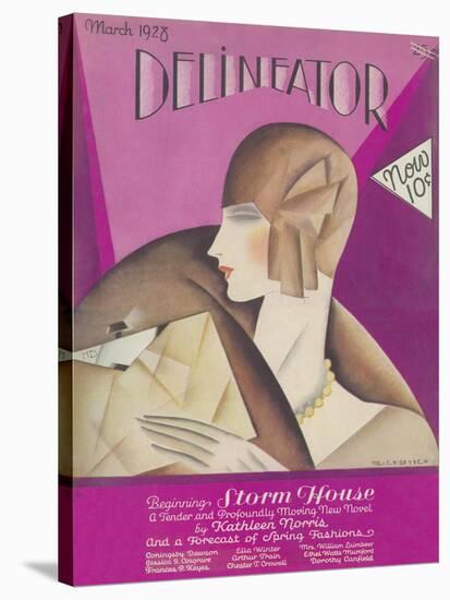 Delineator Cover, March 1928-null-Stretched Canvas