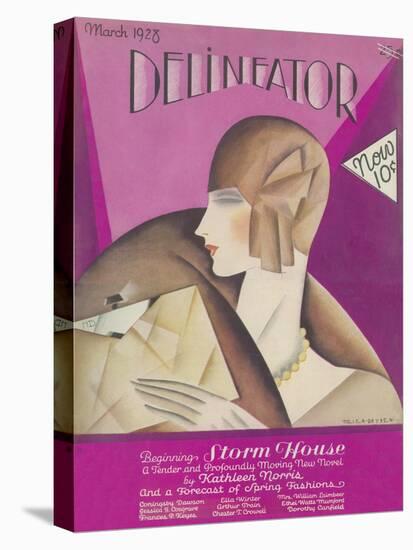 Delineator Cover, March 1928-null-Stretched Canvas