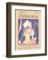 Delineator Front Cover, February 1927-null-Framed Photographic Print