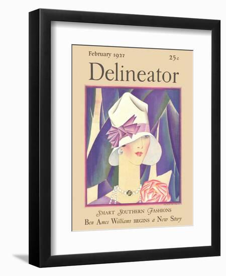 Delineator Front Cover, February 1927-null-Framed Photographic Print