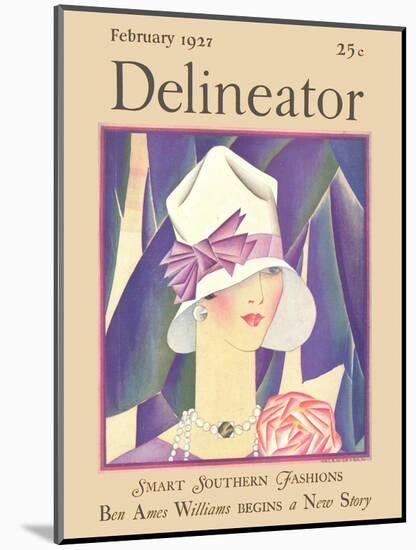 Delineator Front Cover, February 1927-null-Mounted Photographic Print