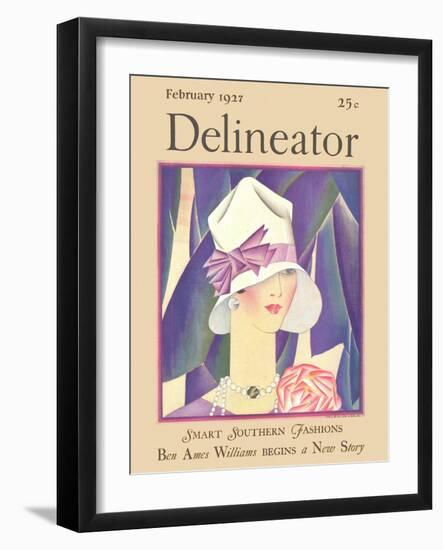 Delineator Front Cover, February 1927-null-Framed Photographic Print
