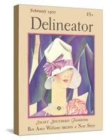 Delineator Front Cover, February 1927-null-Stretched Canvas