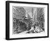 Deliveries and Collections Taking Place at Wells Fargo Depot, New York, USA, 1875-null-Framed Giclee Print