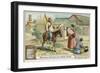 Delivering a Letter in Olden Times, China-null-Framed Giclee Print