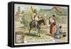 Delivering a Letter in Olden Times, China-null-Framed Stretched Canvas