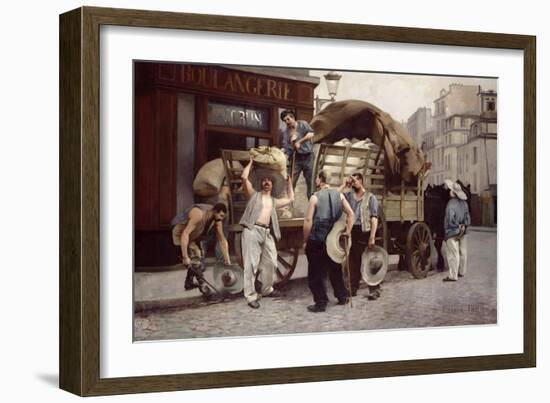 Delivering Flour, 1885-Louis Robert Carrier-Belleuse-Framed Giclee Print