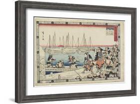 Delivering the Head of the Enemy, 1843-1847-Utagawa Hiroshige-Framed Giclee Print