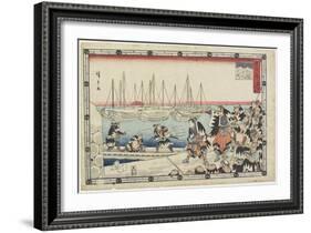 Delivering the Head of the Enemy, 1843-1847-Utagawa Hiroshige-Framed Giclee Print