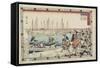 Delivering the Head of the Enemy, 1843-1847-Utagawa Hiroshige-Framed Stretched Canvas