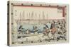 Delivering the Head of the Enemy, 1843-1847-Utagawa Hiroshige-Stretched Canvas