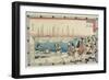 Delivering the Head of the Enemy, 1843-1847-Utagawa Hiroshige-Framed Giclee Print