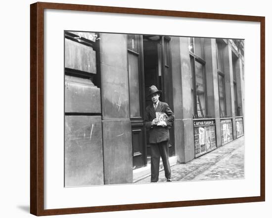Delivering 'Woman's Own'-null-Framed Photographic Print