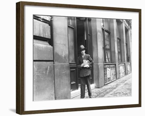 Delivering 'Woman's Own'-null-Framed Photographic Print