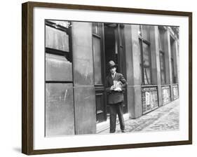 Delivering 'Woman's Own'-null-Framed Photographic Print