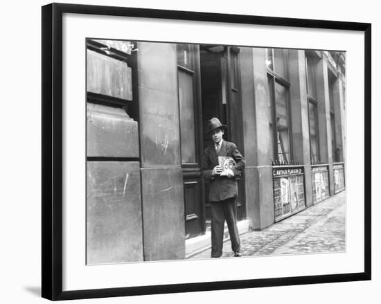 Delivering 'Woman's Own'-null-Framed Photographic Print