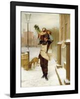 Delivery Boy, 1863-John George Brown-Framed Giclee Print