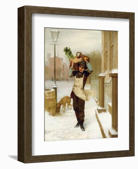 Delivery Boy, 1863-John George Brown-Framed Giclee Print