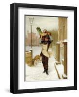 Delivery Boy, 1863-John George Brown-Framed Giclee Print