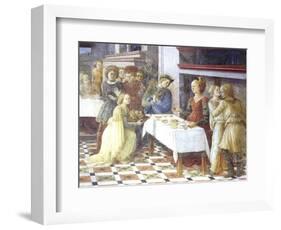 Delivery of Head of John Baptist to Beautiful Herodias-Filippo Lippi-Framed Giclee Print