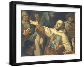 Delivery of Venerated Image of Our Lady of Victory to Father Domenico Di Gesu Maria-Sebastiano Conca-Framed Giclee Print