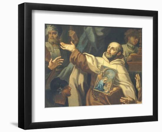 Delivery of Venerated Image of Our Lady of Victory to Father Domenico Di Gesu Maria-Sebastiano Conca-Framed Giclee Print