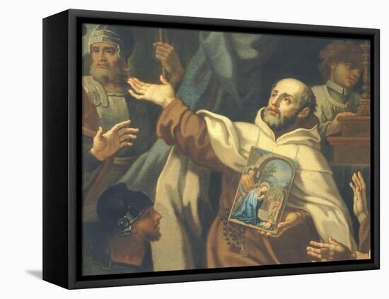 Delivery of Venerated Image of Our Lady of Victory to Father Domenico Di Gesu Maria-Sebastiano Conca-Framed Stretched Canvas