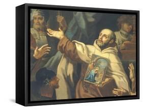 Delivery of Venerated Image of Our Lady of Victory to Father Domenico Di Gesu Maria-Sebastiano Conca-Framed Stretched Canvas