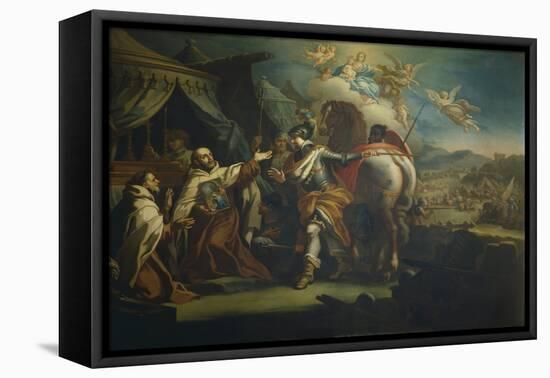 Delivery of Venerated Image of Our Lady of Victory to Father Domenico Di Gesu Maria-Sebastiano Conca-Framed Stretched Canvas