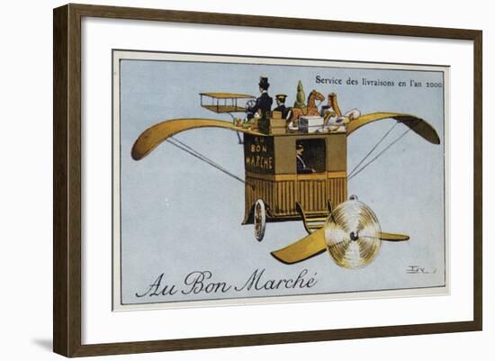 Delivery Service in the Year 2000-null-Framed Giclee Print