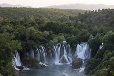 Whirlpool with Foam - Pollution on Surface, Trebizat River, Kravice Falls, Bosnia and Herzegovina-della Ferrera-Photographic Print