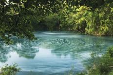 Whirlpool with Foam - Pollution on Surface, Trebizat River, Kravice Falls, Bosnia and Herzegovina-della Ferrera-Photographic Print