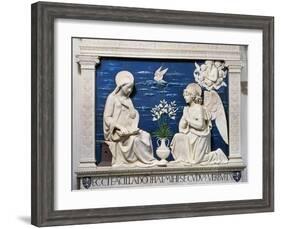 Della Robbia: Annunciation-Andrea Della Robbia-Framed Giclee Print